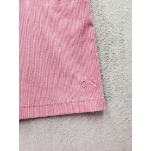 CR by Golf Straight & Pencil Skirt Womens Size 8 Pink Corduroy Zip Front Pockets - Picture 5 of 9